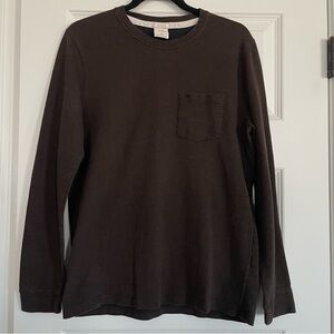 Abercrombie & Fitch Dark Brown Long Sleeve Tee